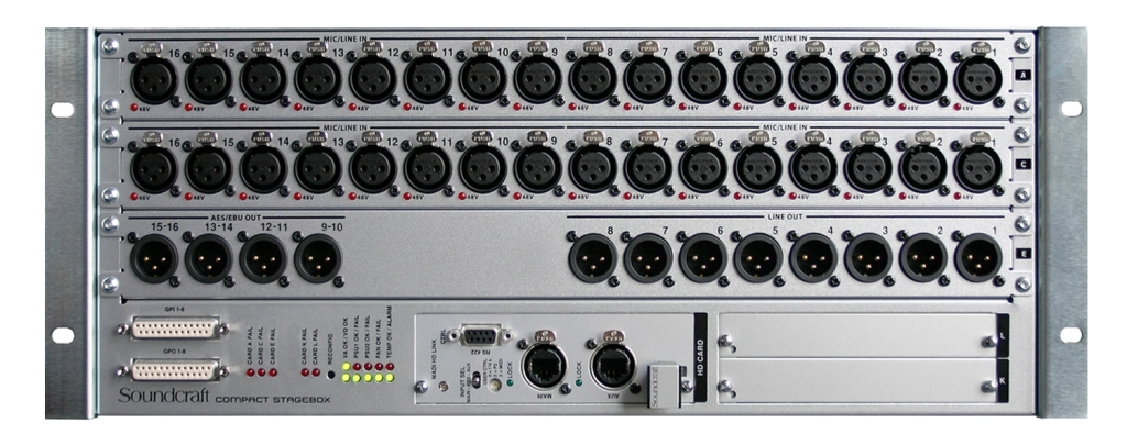Compact Stage box 32/16 Cat5 0
